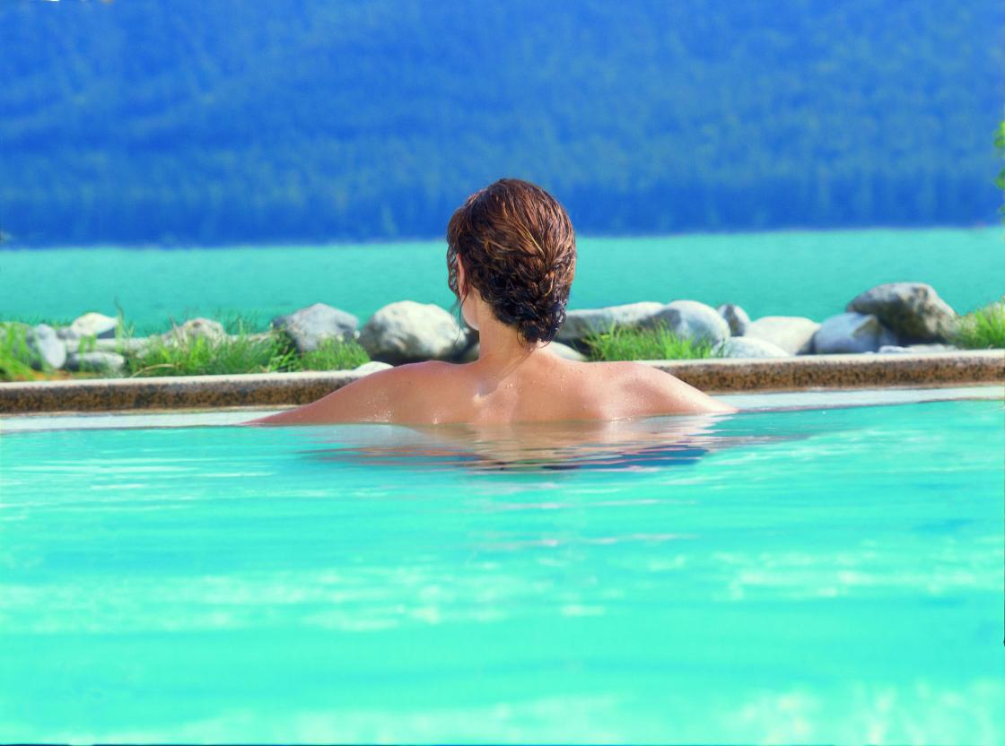 Blick aus dem gro�en Jacuzzi