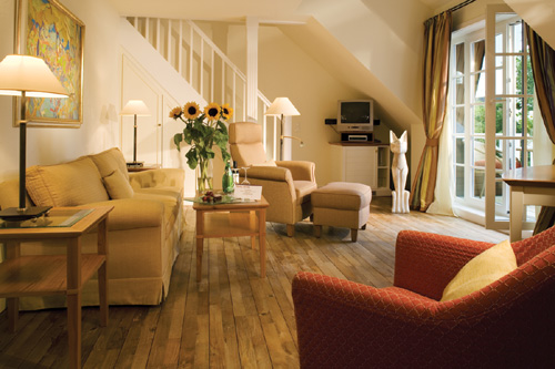 Wohnbereich der Landhaus Suite