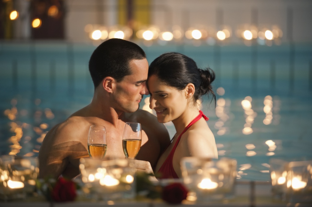 Romantik im Pool