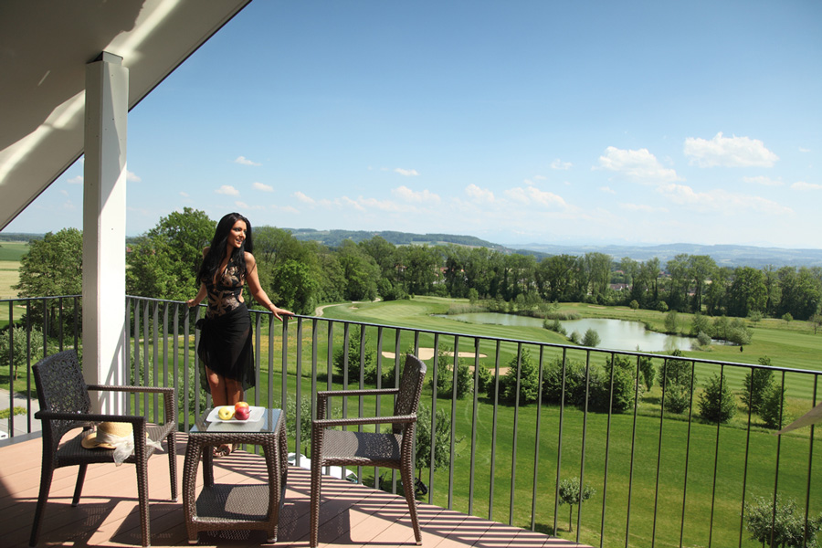 Aussicht vom Balkon