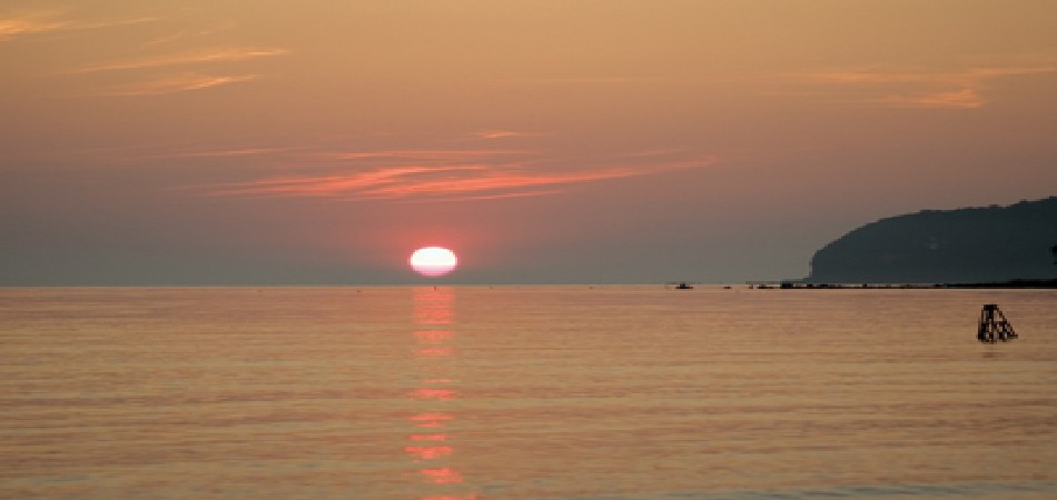 Sonnenuntergang Binz