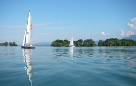 Blick ber den Chiemsee